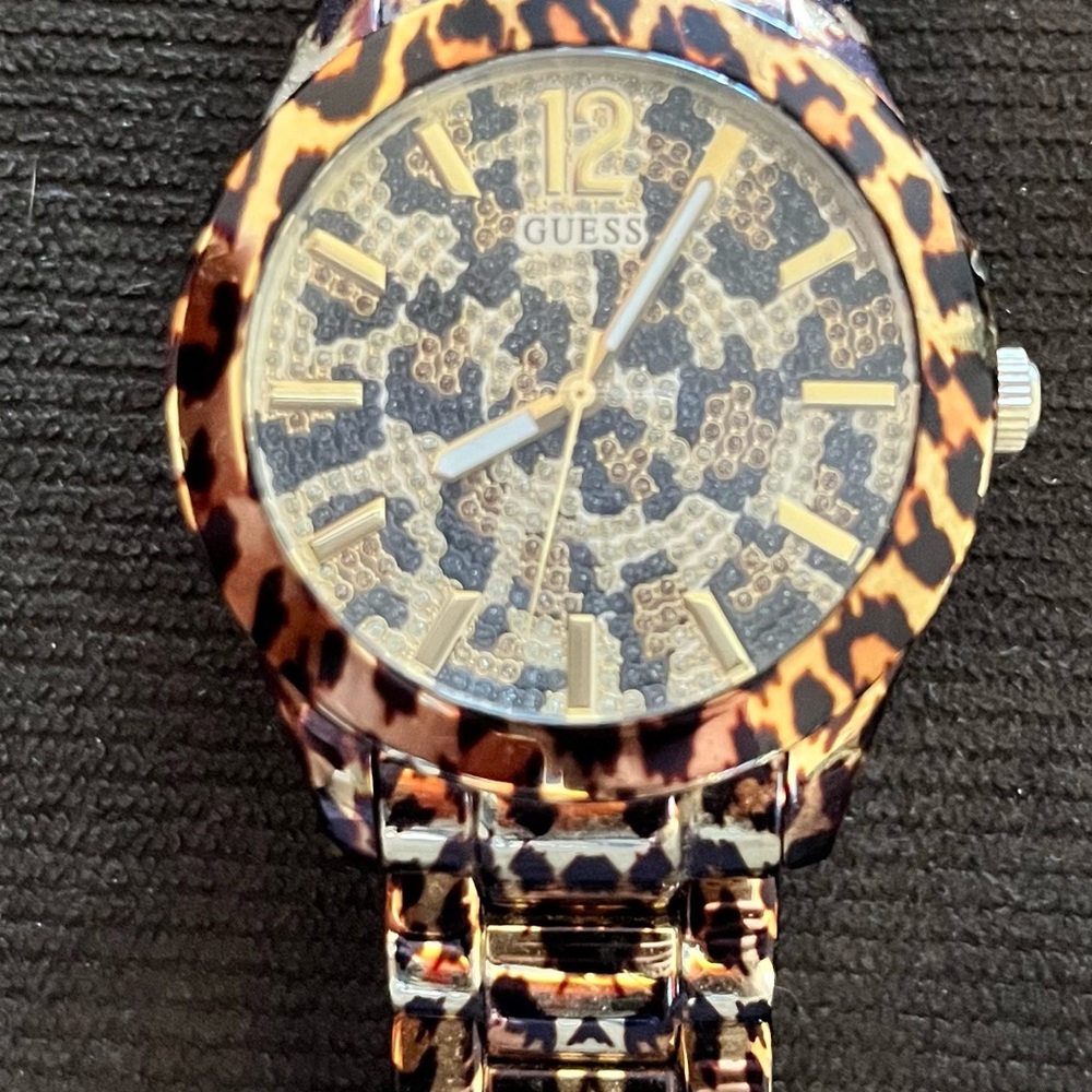Guess Women’s Leopard Print Watch - Picture 3 of 10